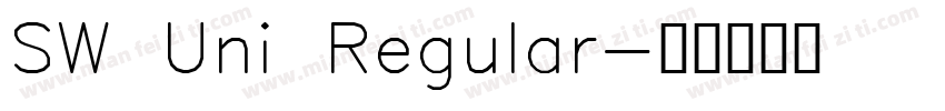 SW Uni Regular字体转换